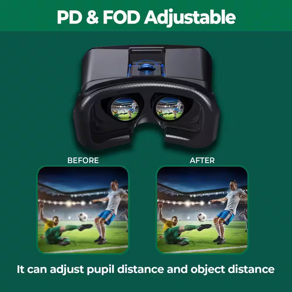 VR Headset for Phone Virtual Reality Goggles for Kids and Adults VR Game Video Movies Compatible with Iphone Samsung